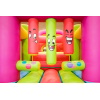 Inflatable castle to bounce and jump, with steps to climb.